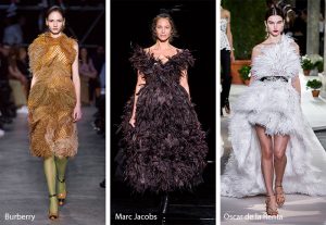 fall winter 2019 2020 fashion trends feathers