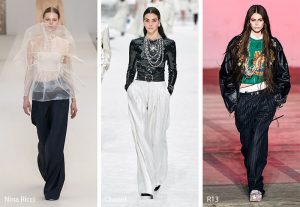 fall winter 2019 2020 fashion trends loose trousers pants