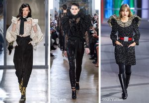 fall winter 2019 2020 fashion trends ruffled shoulders