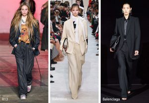 fall winter 2019 2020 fashion trends slouchy pantsuits